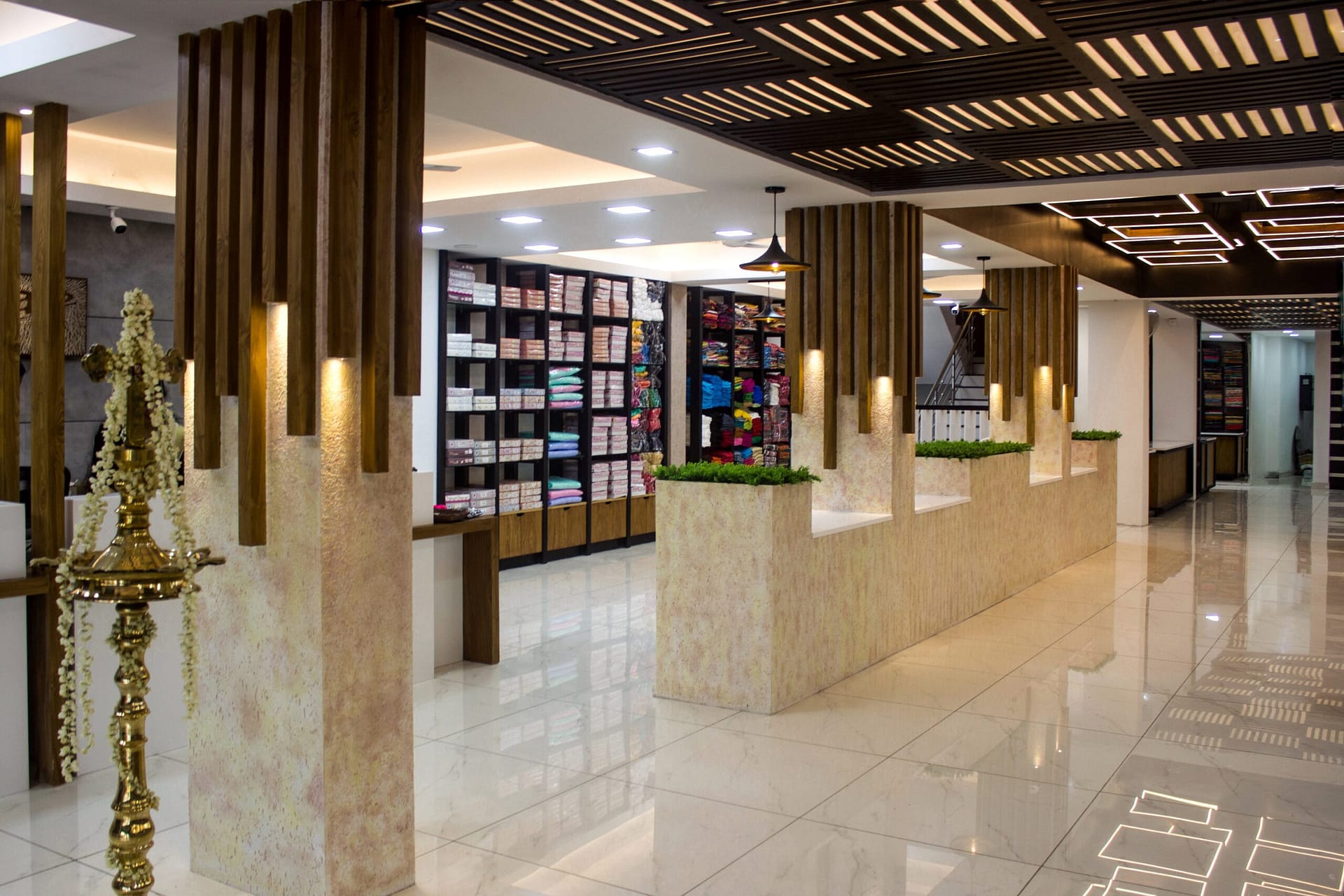 An image of a garment showroom designed by Lykke Architecture Studio.