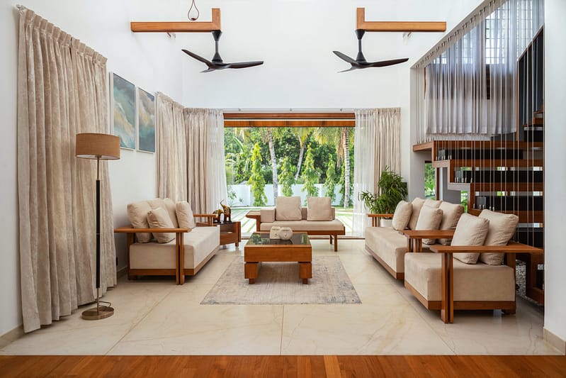 classic living area design by lykke architecture studio