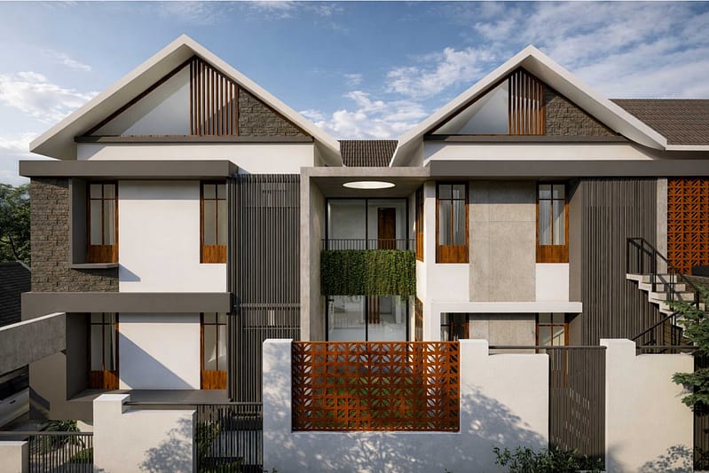 render of ebin kattapana project back view of the luxury residence